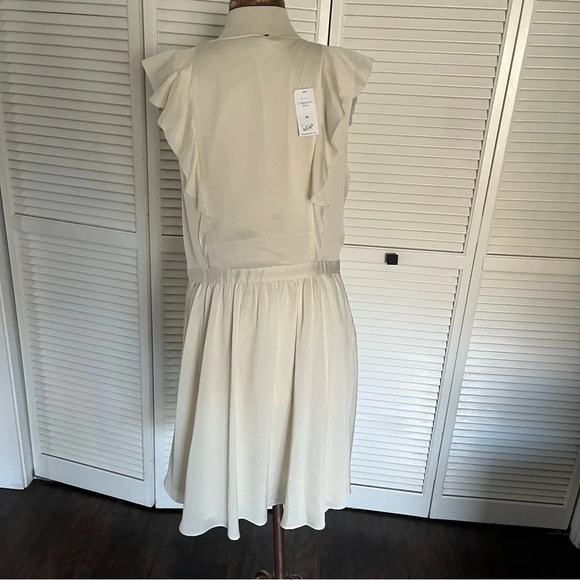 Banana Republic Dress cream butterscotch mini pockets 16 new - Picture 6 of 13